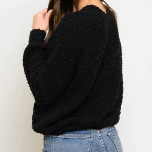 Soft popcorn runched detail sweater - Picture 3 of 5